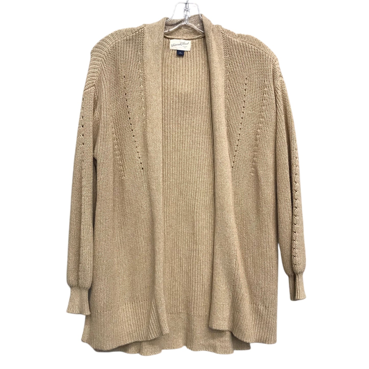 Sweater Cardigan By Universal Thread In Tan, Size:Xs