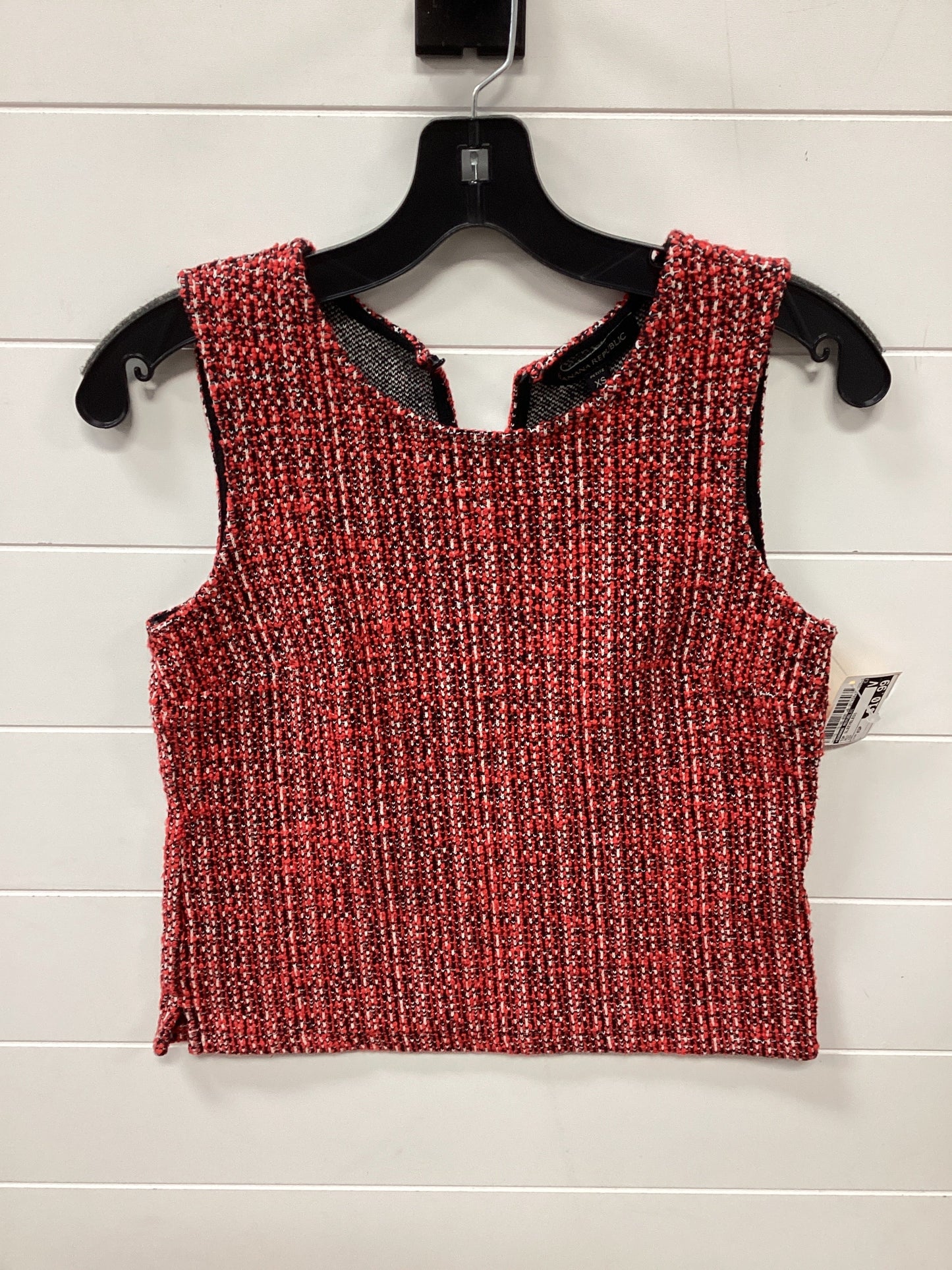 Top Sleeveless By Banana Republic In Red, Size:Xsp