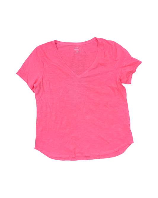 Top Ss Basic By Old Navy In Pink, Size:L