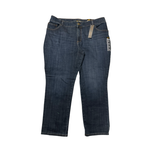 Jeans Straight By Lee In Blue, Size:20