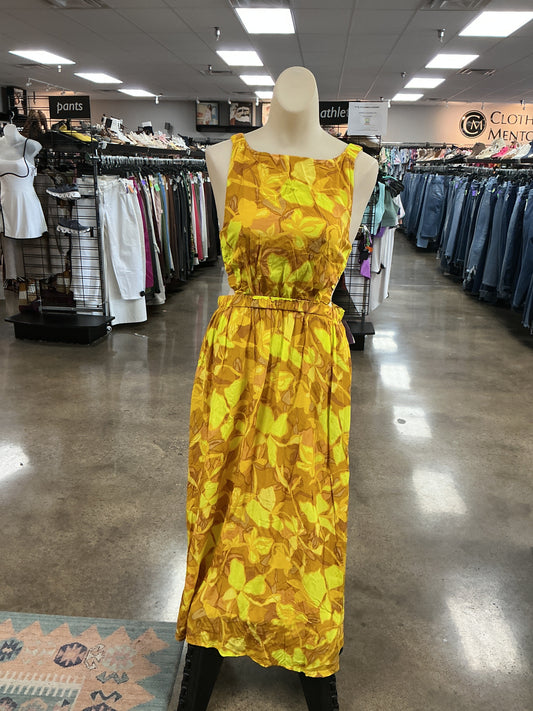 Dress Casual Maxi By Olivaceous In Yellow, Size:L
