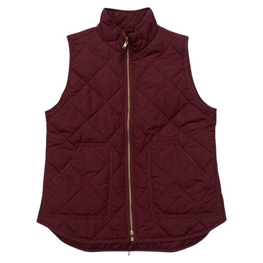 Vest Puffer & Quilted By J. Crew In Maroon, Size:M