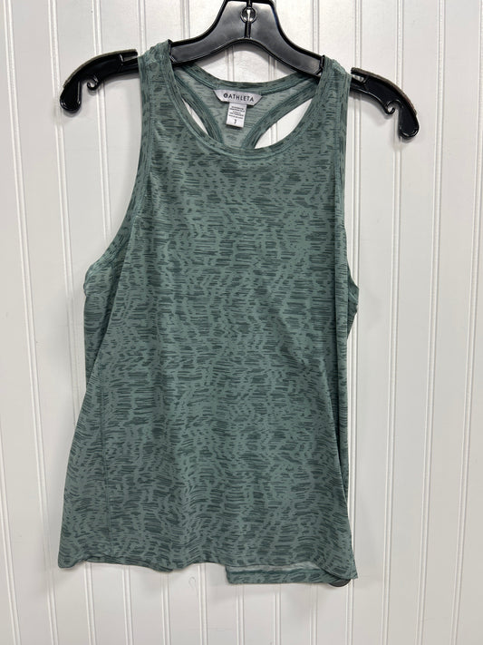 Athletic Tank Top By Athleta In Green, Size:S