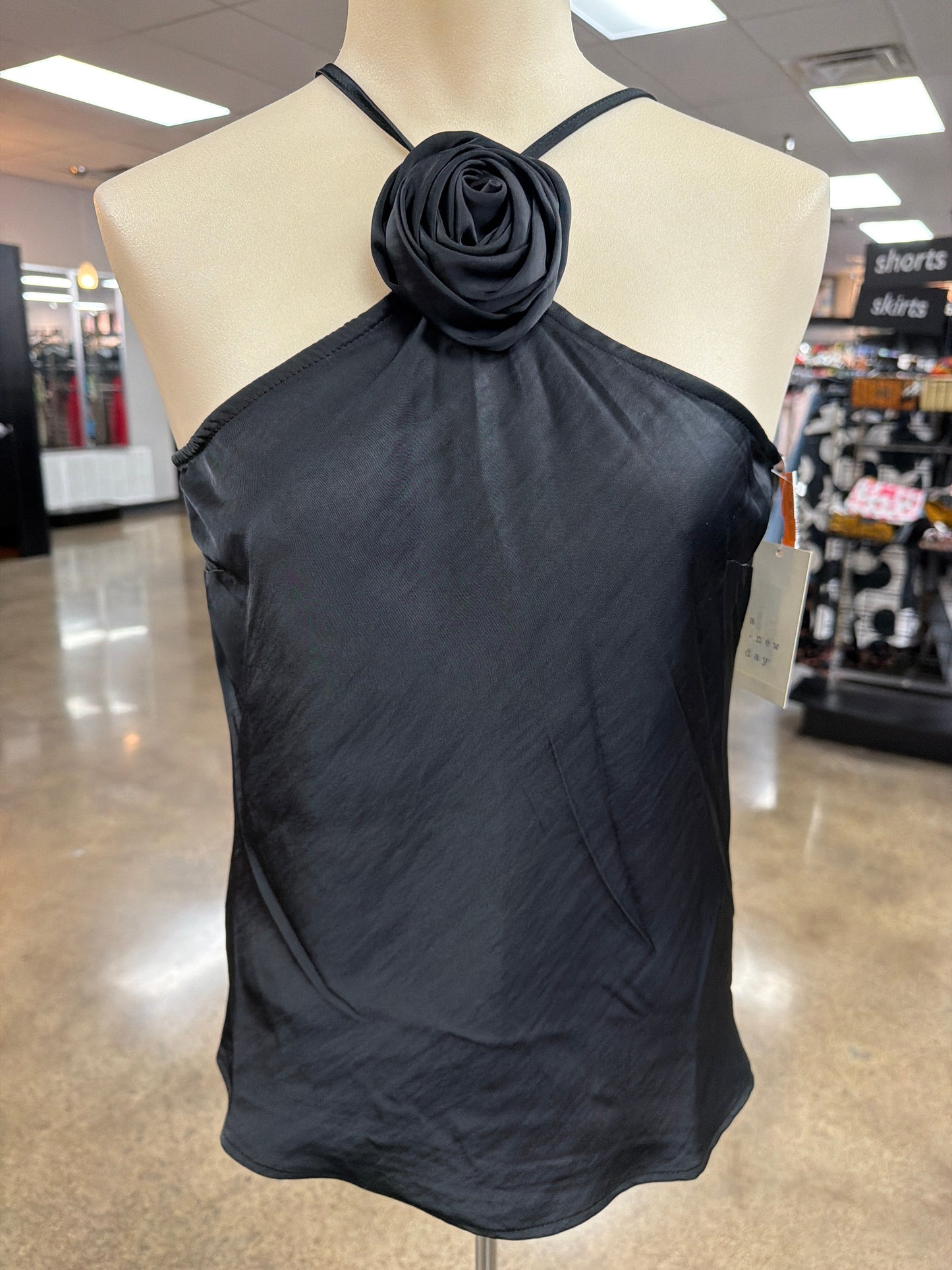 Top Sleeveless By A New Day In Black, Size:Xs