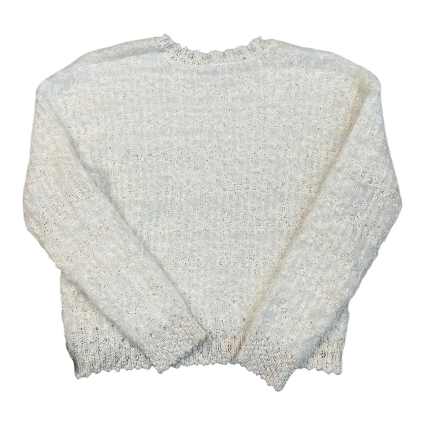 Sweater By Hem & Thread In White, Size:M