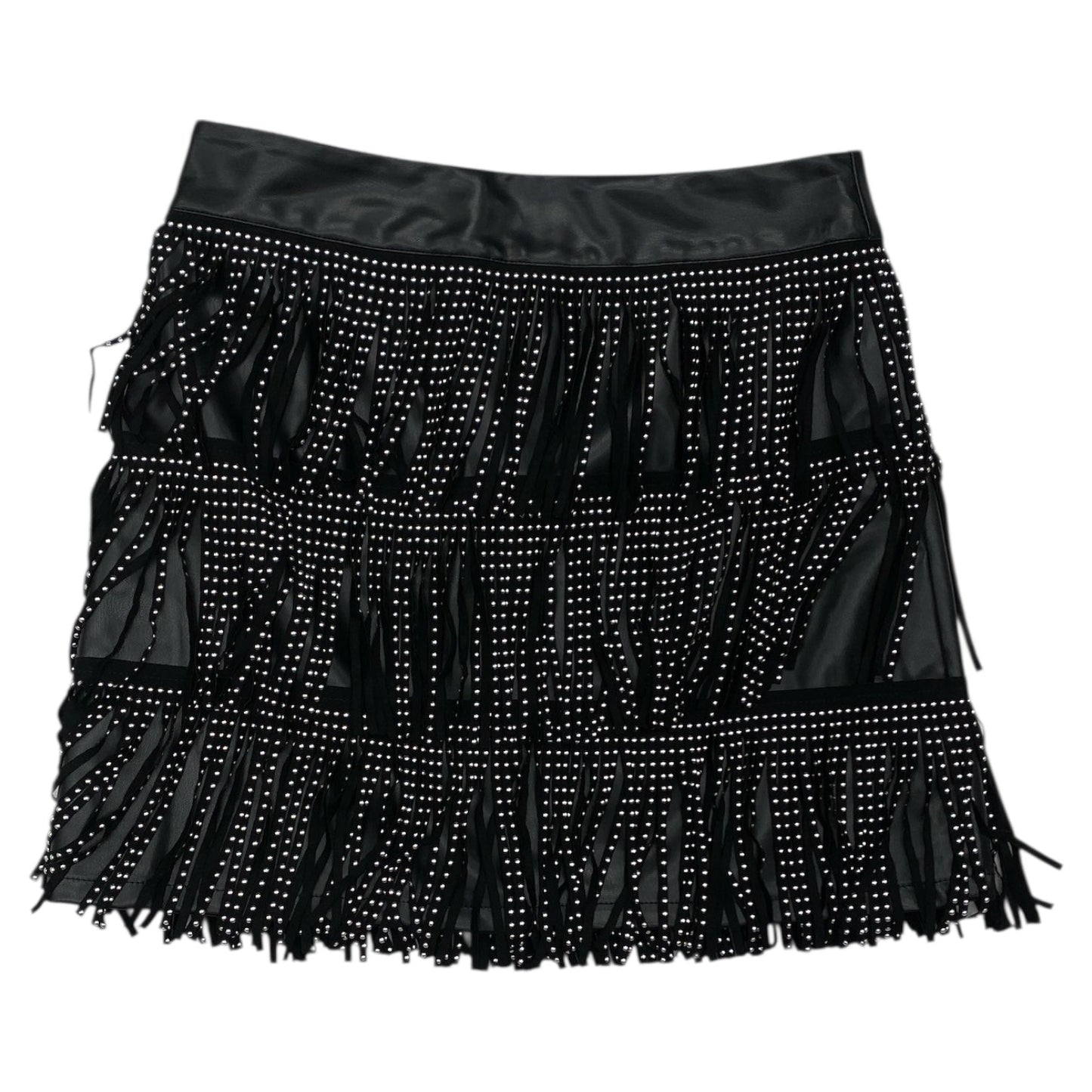 Skirt Mini & Short By Blue B In Black & Silver, Size:M