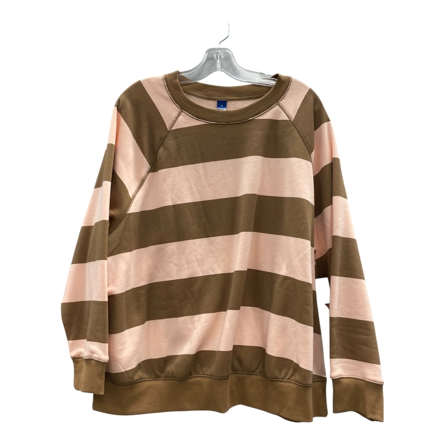 TOP LS by OLD NAVY In BROWN & PINK, Size: 2X