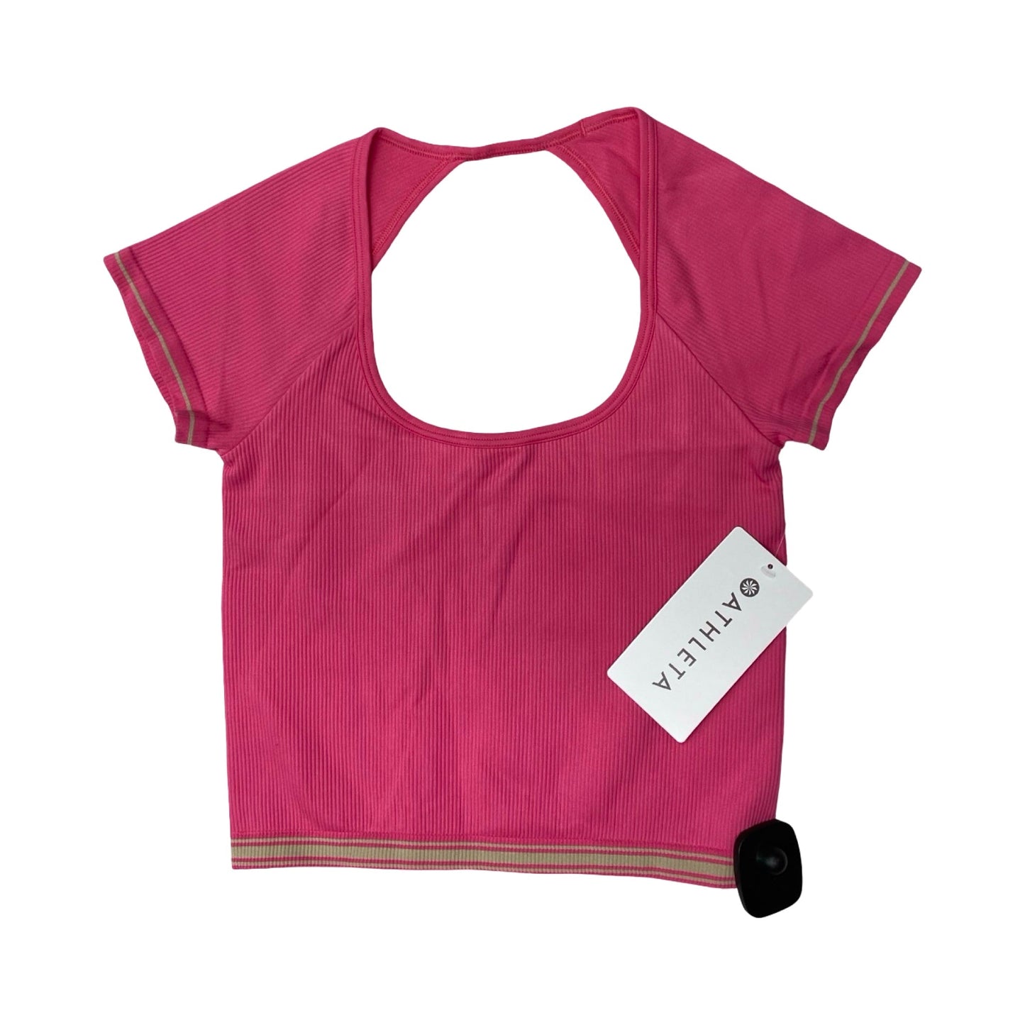Athletic Top Ss By Athleta In Pink, Size:S