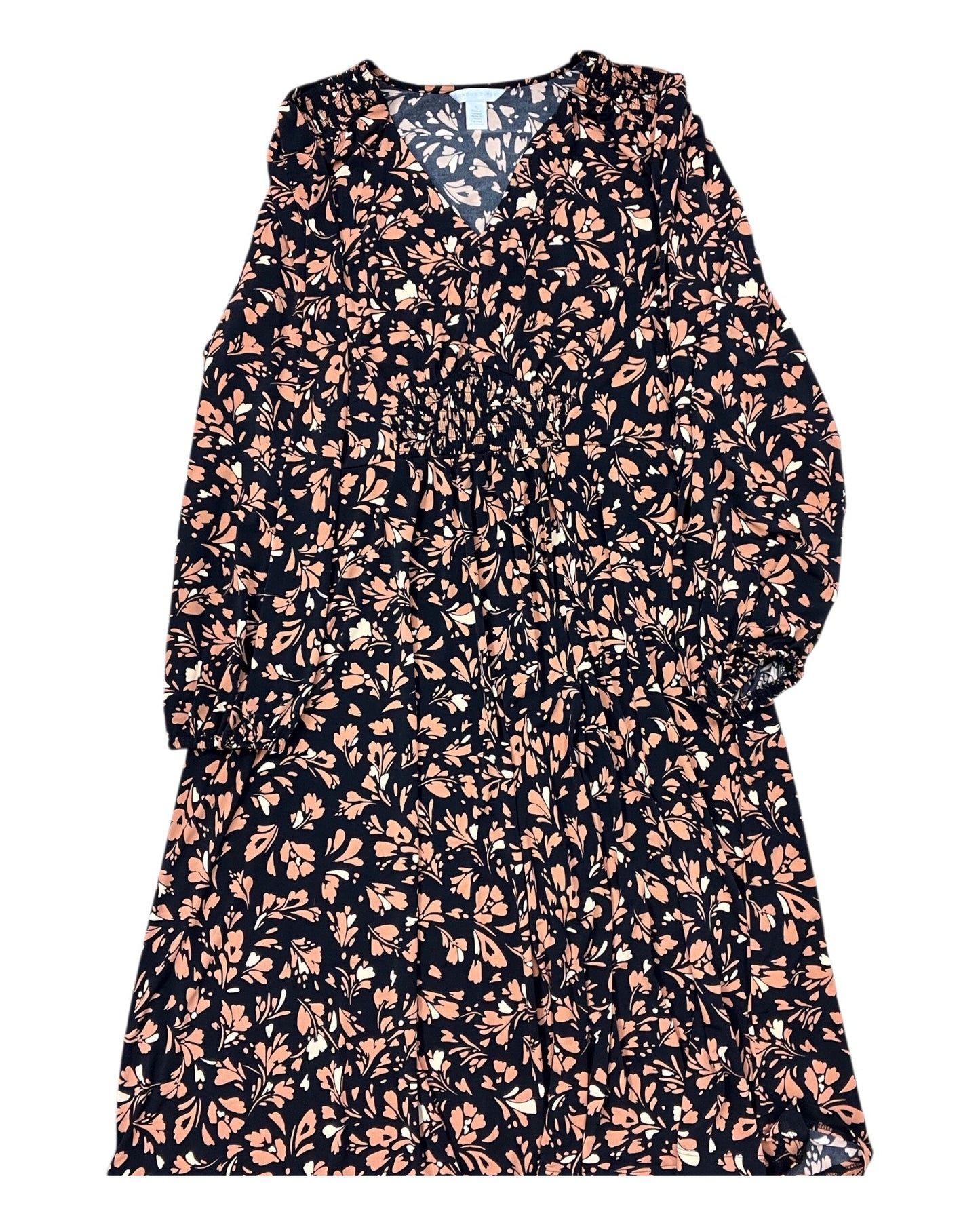 Dress Work By London Times In Black & Orange, Size:Xl