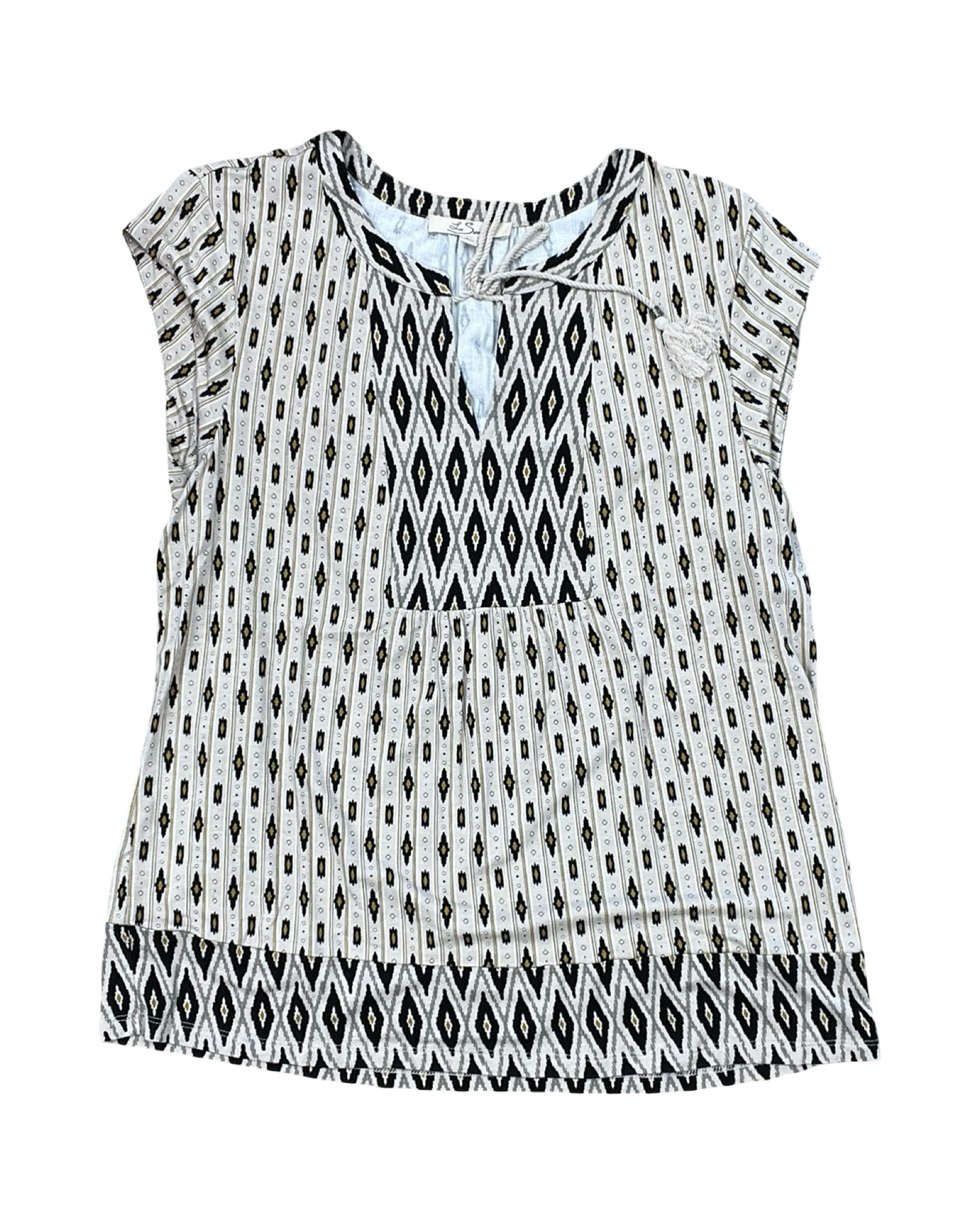 Top Ss By Clothes Mentor In Tan, Size:L