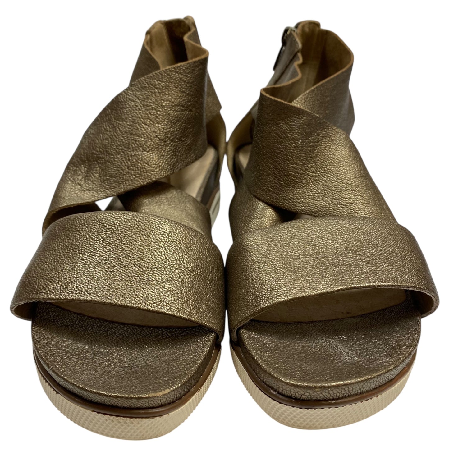 Sandals Flats By Eileen Fisher In Brown, Size:8