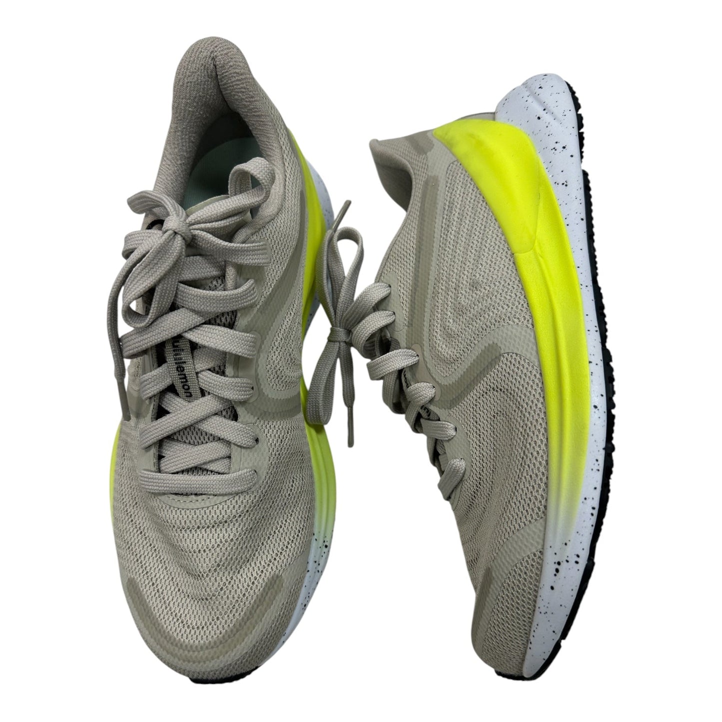 Shoes Athletic By Lululemon In Green & Grey, Size:7.5