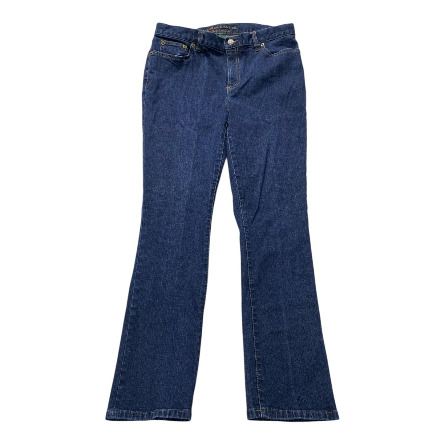 Jeans Straight By Lauren By Ralph Lauren In Blue, Size:8