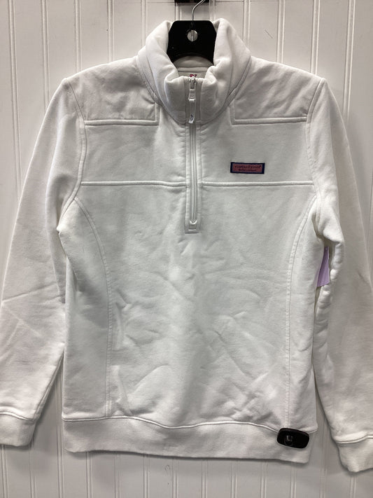 Sweatshirt Collar By Vineyard Vines In White, Size:S