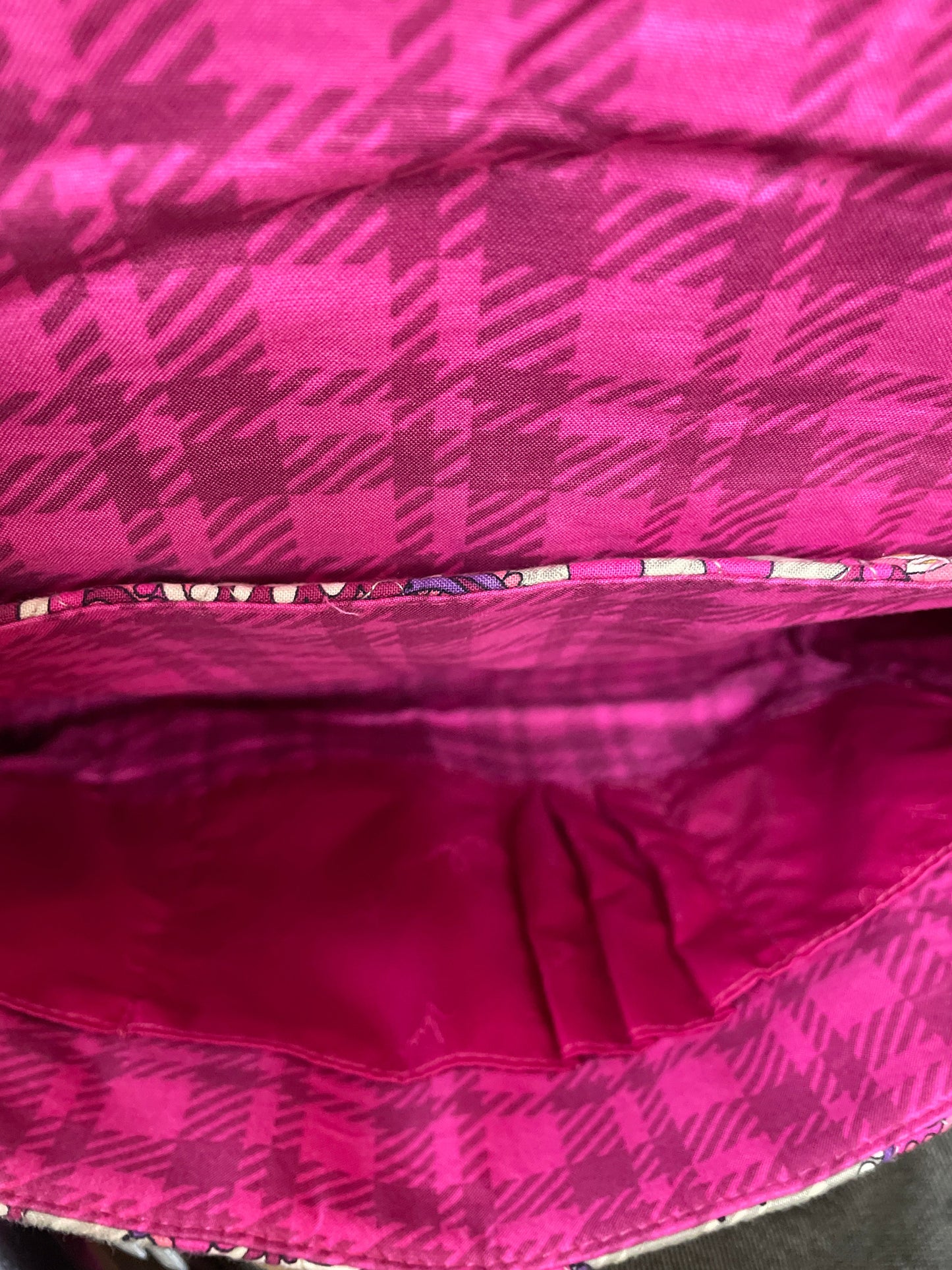 Laptop Bag By Vera Bradley In Pink & Purple, Size:Large
