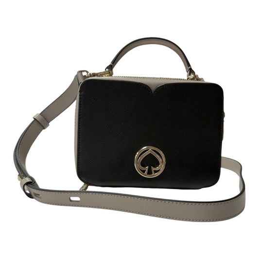 Crossbody Designer By Kate Spade In Black & Grey, Size:Small