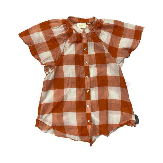 Top Ss By Maeve In Orange & White, Size:Xs