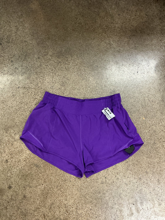 Athletic Shorts By Lululemon In Purple, Size:L