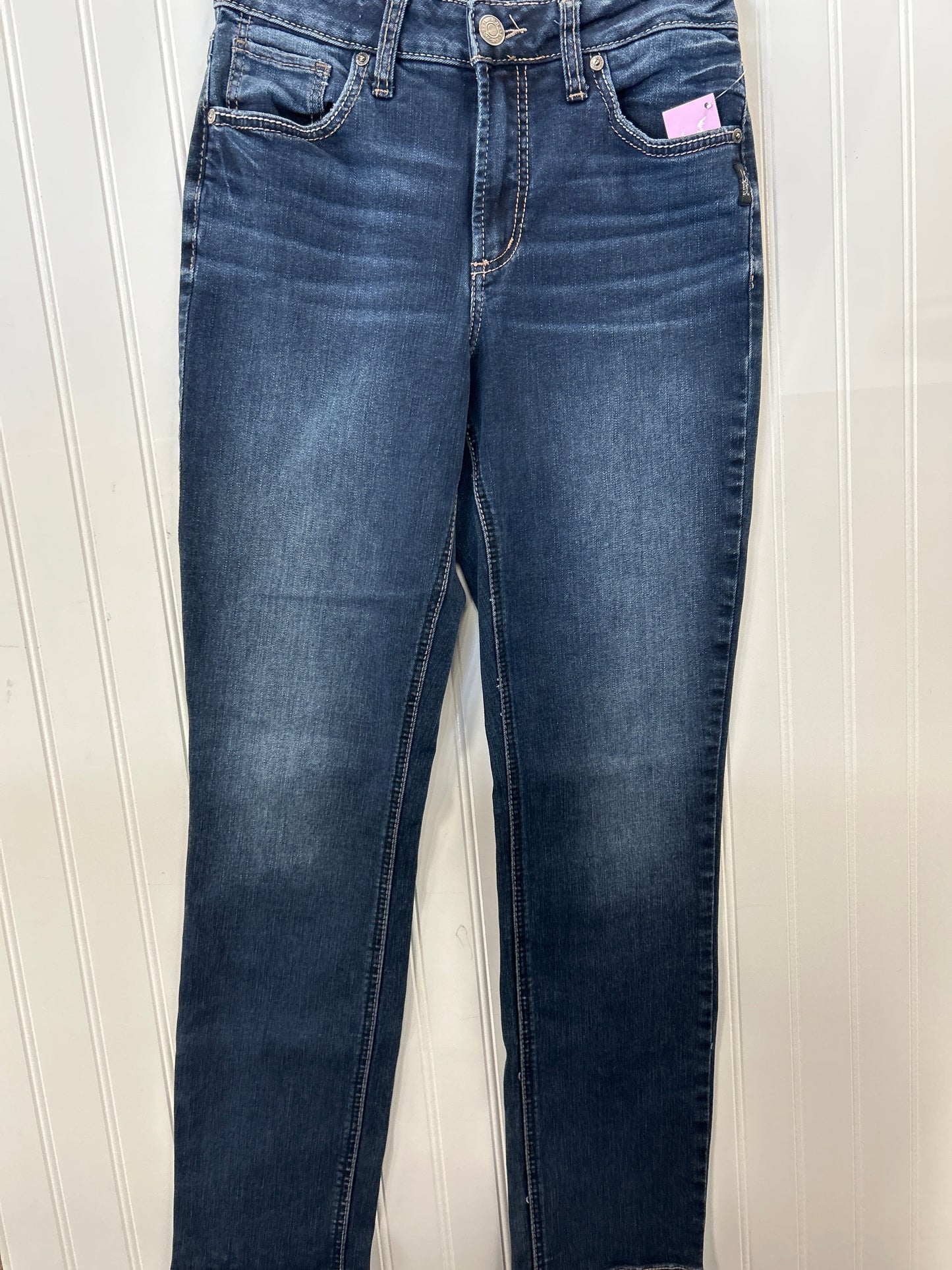 Jeans Straight By Silver In Blue Denim, Size:6