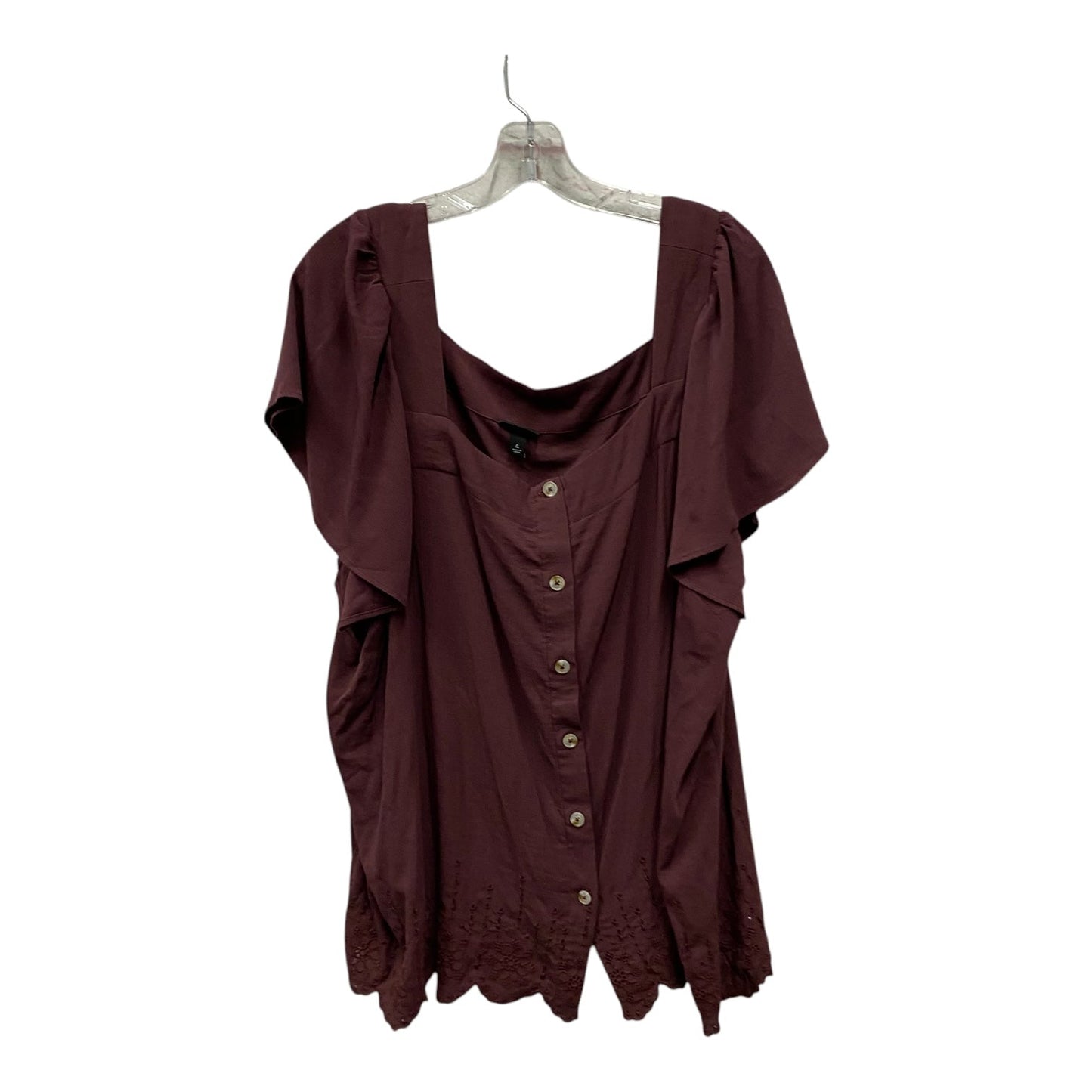 Top Ss By Torrid In Maroon, Size:4X