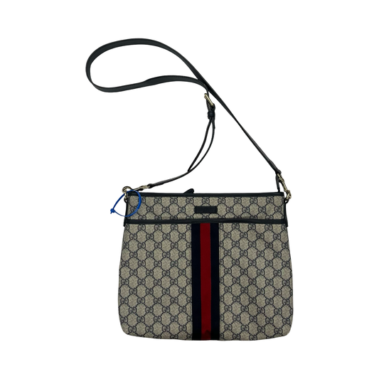 Crossbody Luxury Designer By Gucci In Brown, Size:Medium