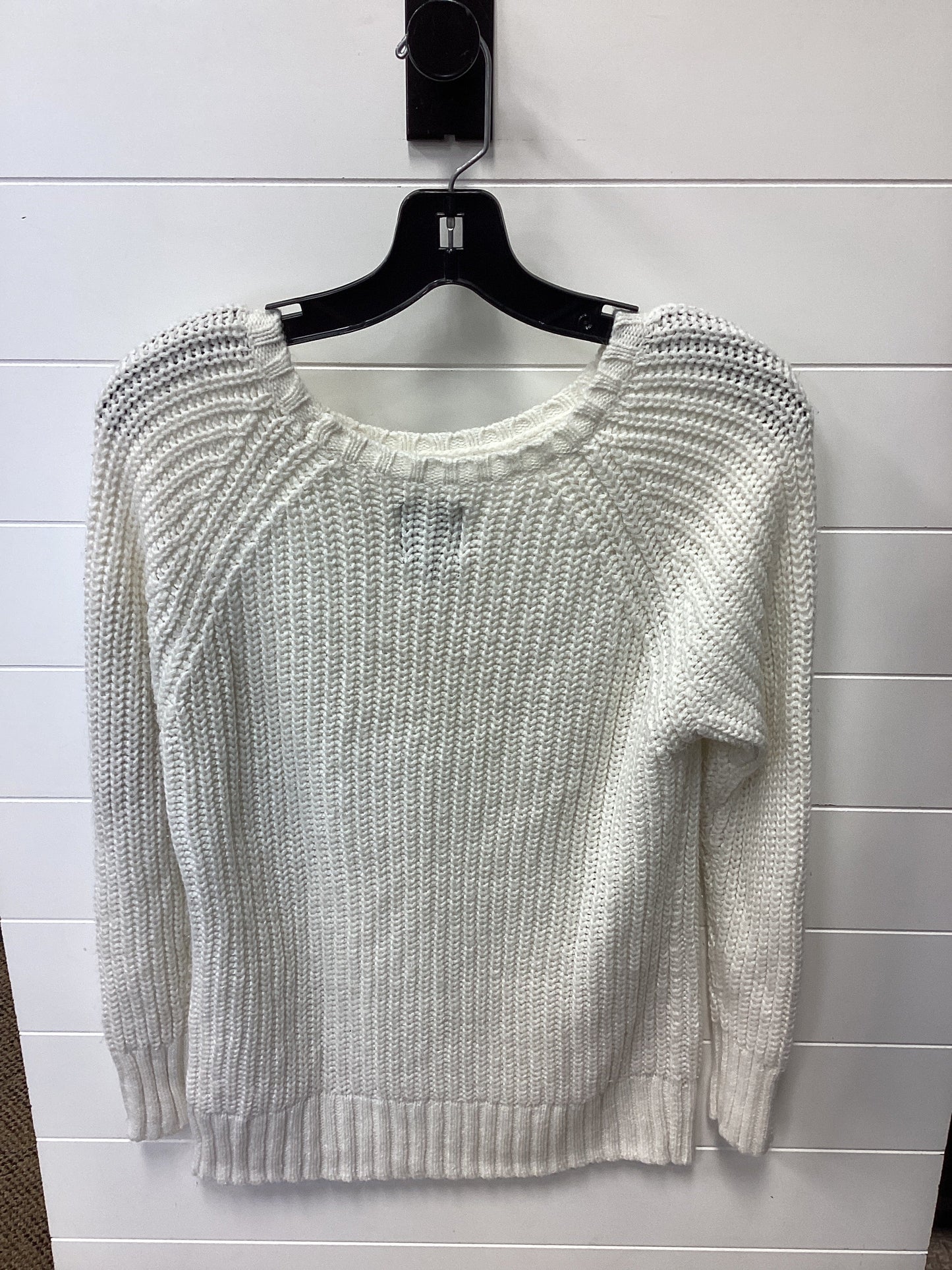 Sweater By American Eagle In White, Size:M