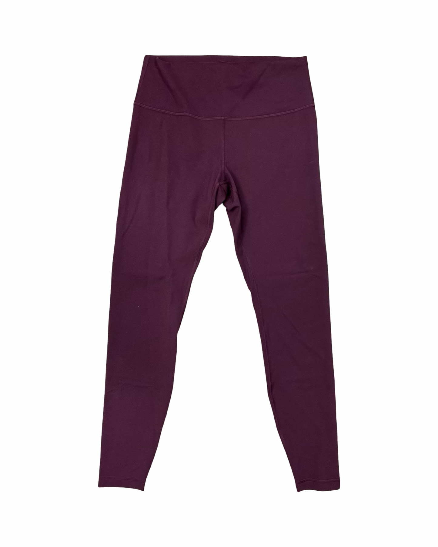 Athletic Leggings By Lululemon In Maroon, Size:L