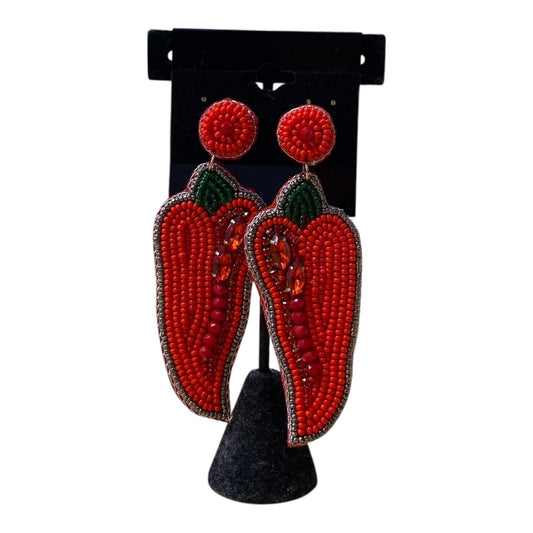 Earrings Dangle/Drop By  Viola In Red