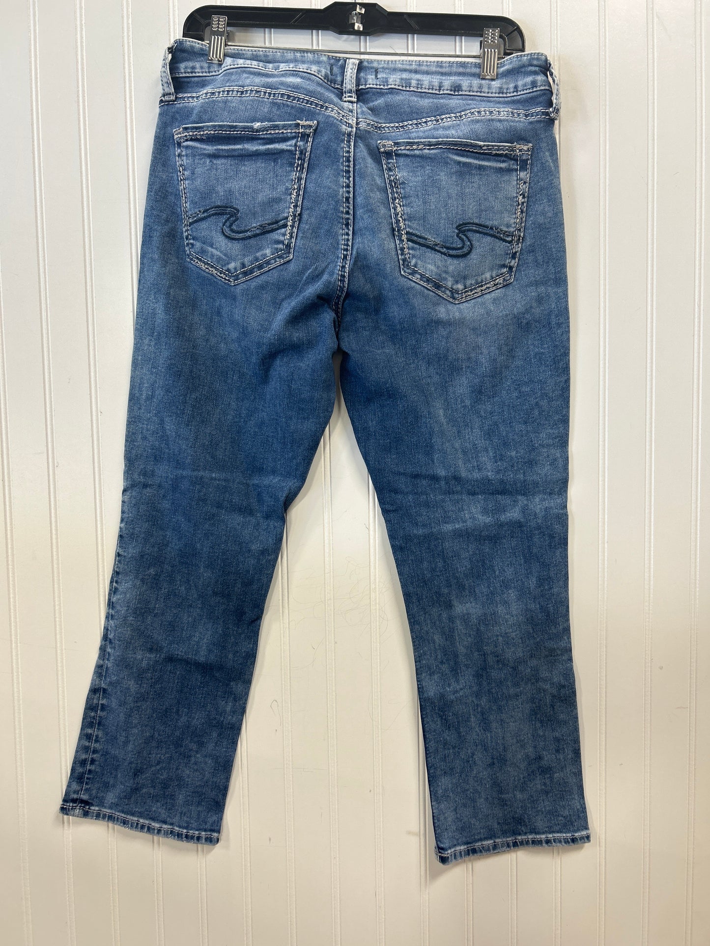 Jeans Skinny By Silver In Blue Denim, Size:8