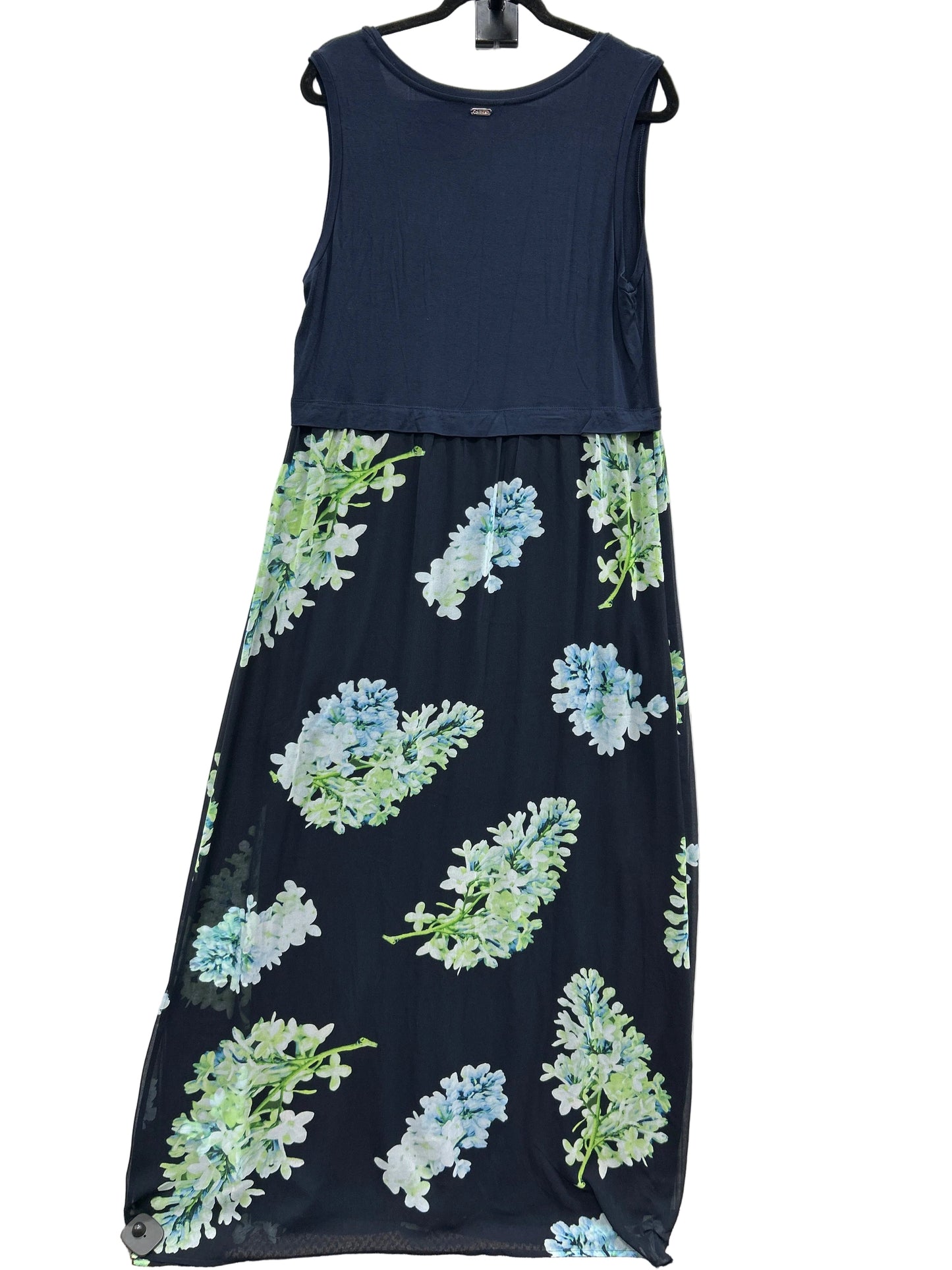 Dress Casual Maxi By Calvin Klein In Navy, Size:Xl