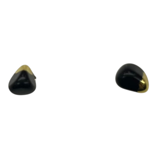 Earrings Stud By Clothes Mentor In Black & Gold