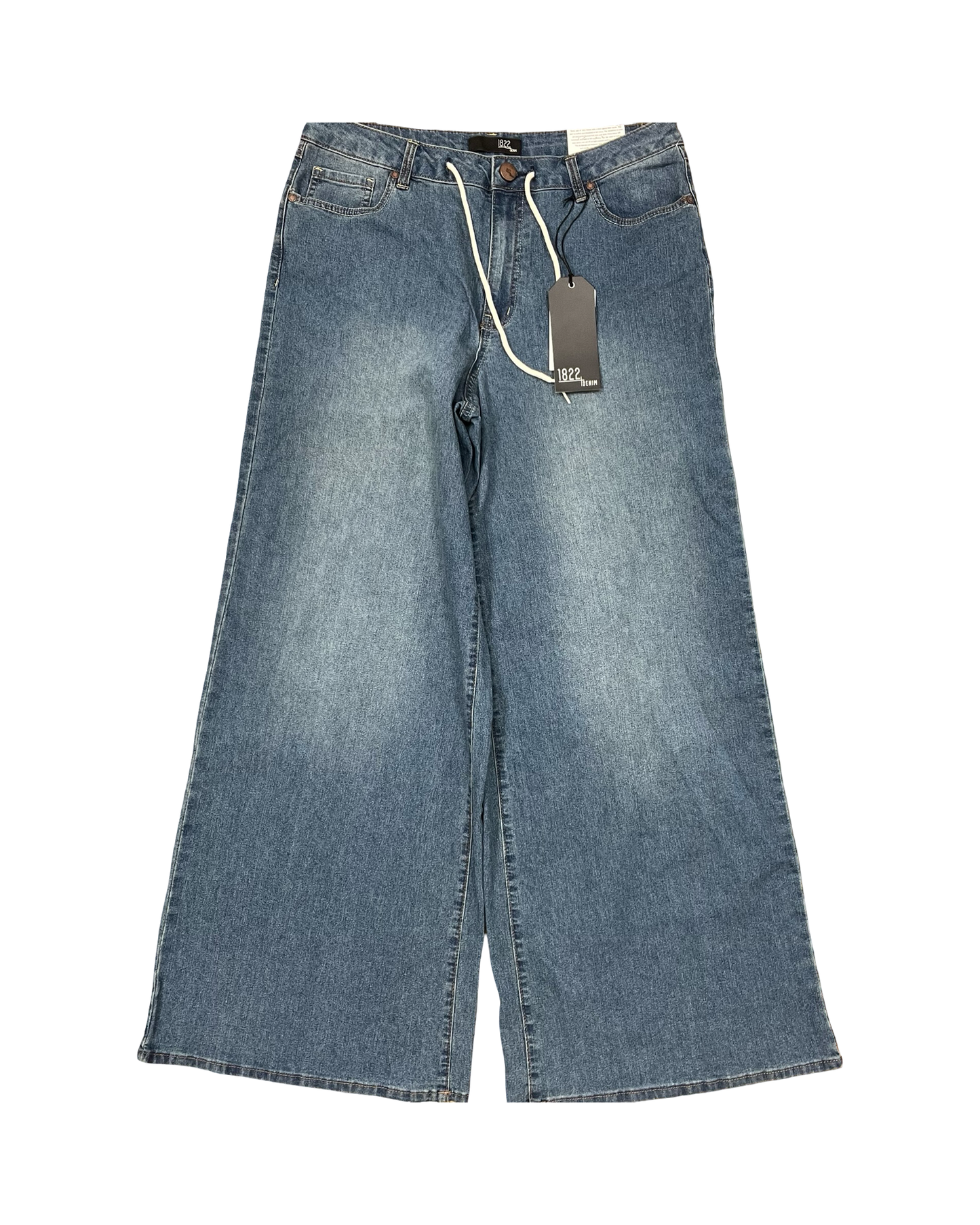 Jeans Wide Leg By 1822 Denim In Blue Denim, Size:12
