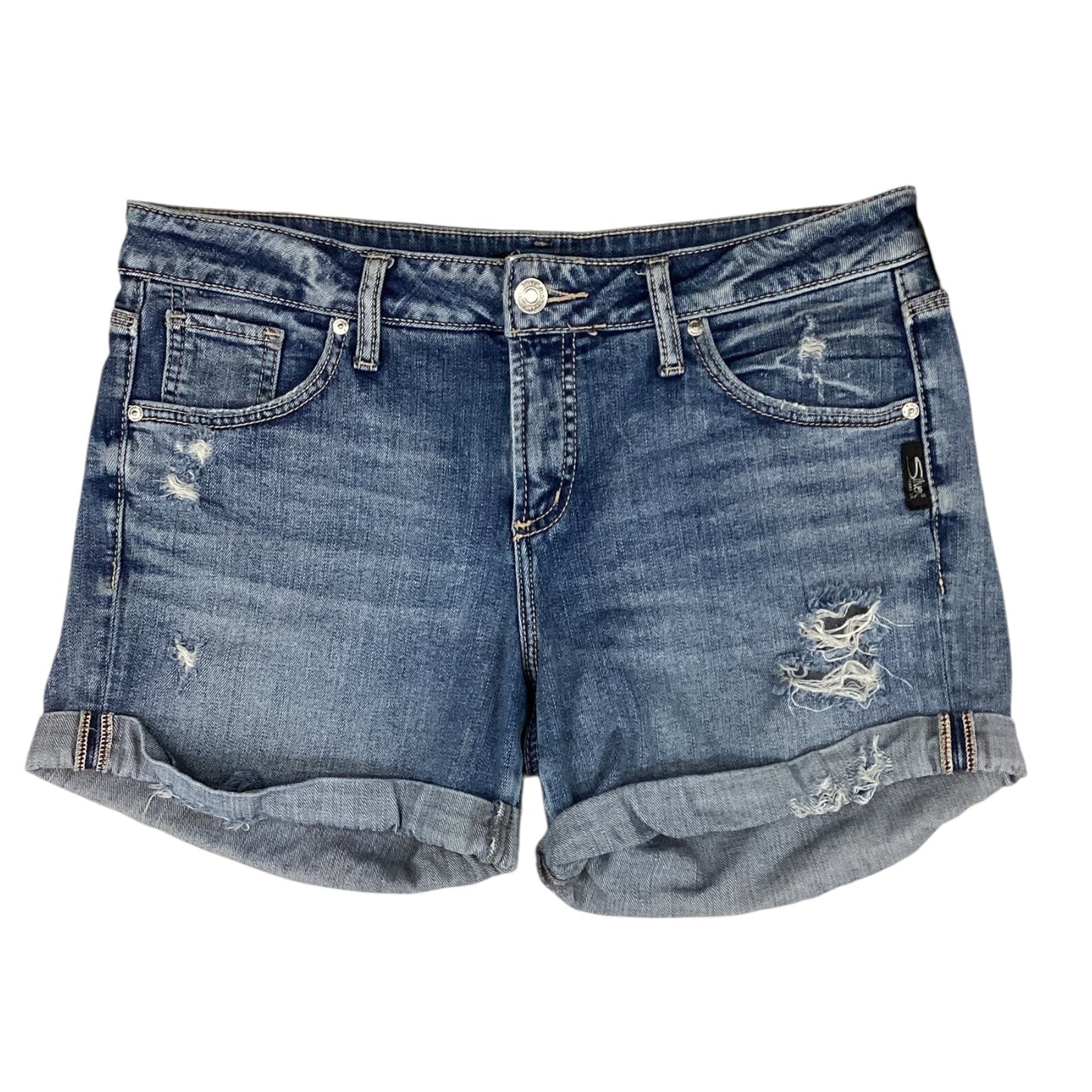 Shorts By Silver In Blue Denim, Size:6