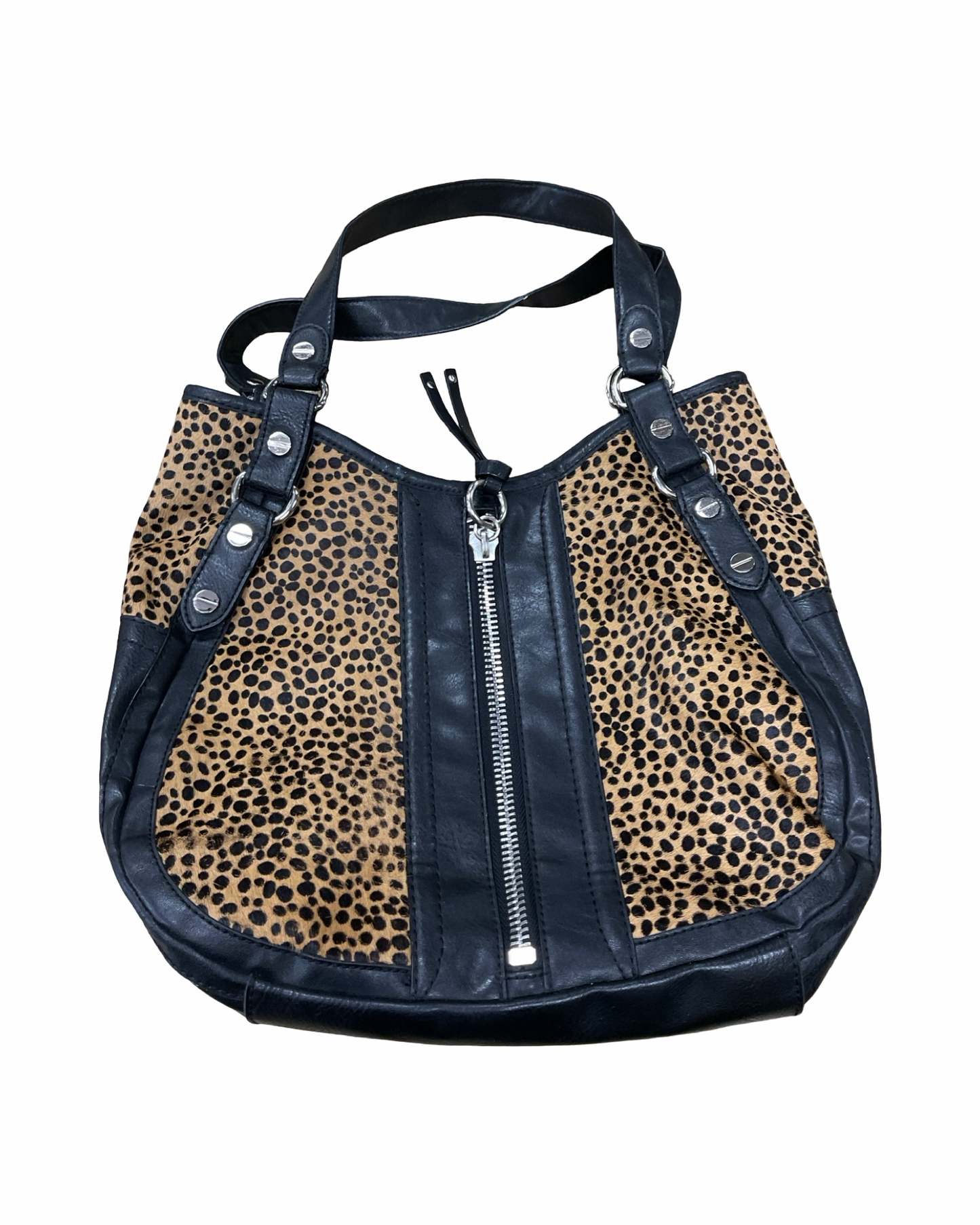 Handbag By Nine West Apparel In Brown & Gold, Size:Medium