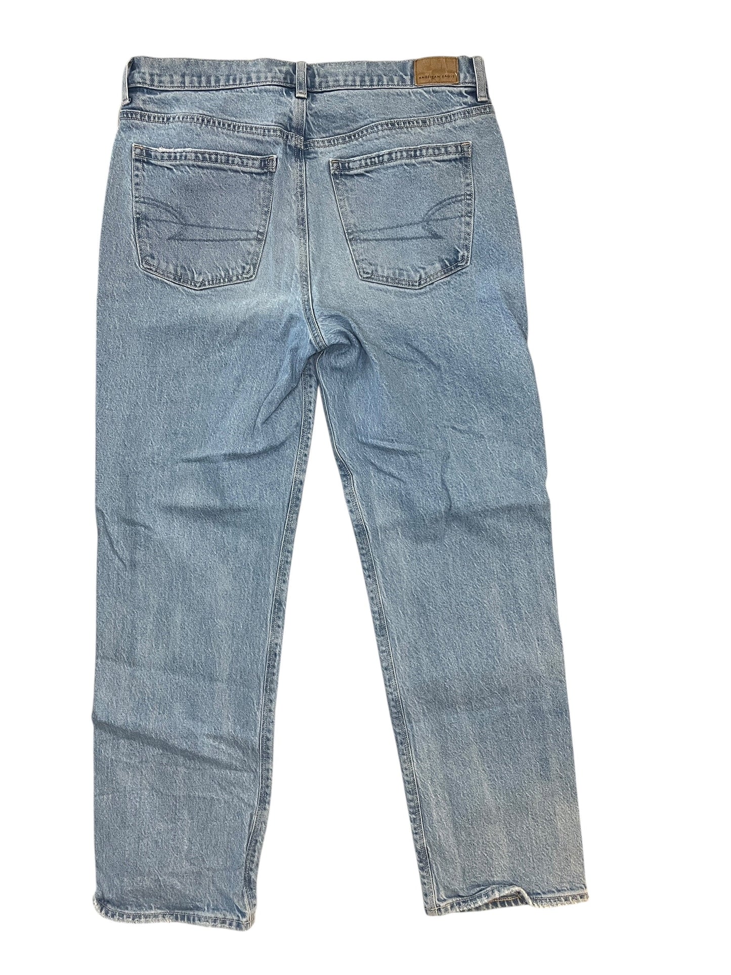 Jeans Straight By American Eagle In Blue Denim, Size:10