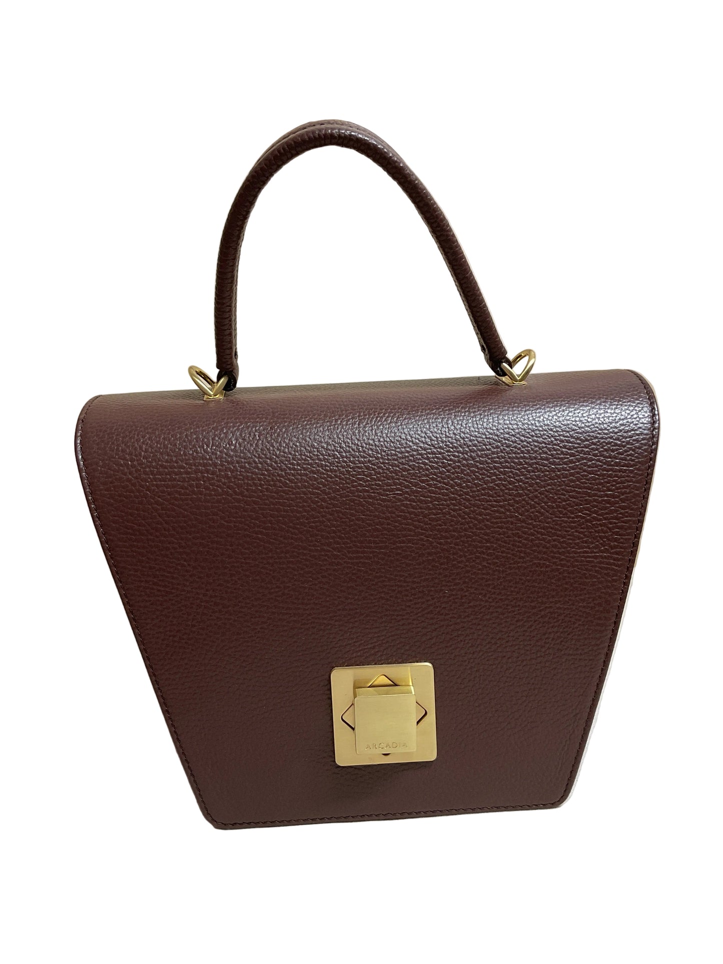 Handbag Leather By Cma In Brown, Size:Large