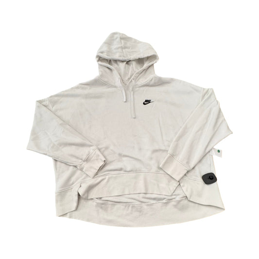 Athletic Sweatshirt Hoodie By Nike In White, Size:Xl