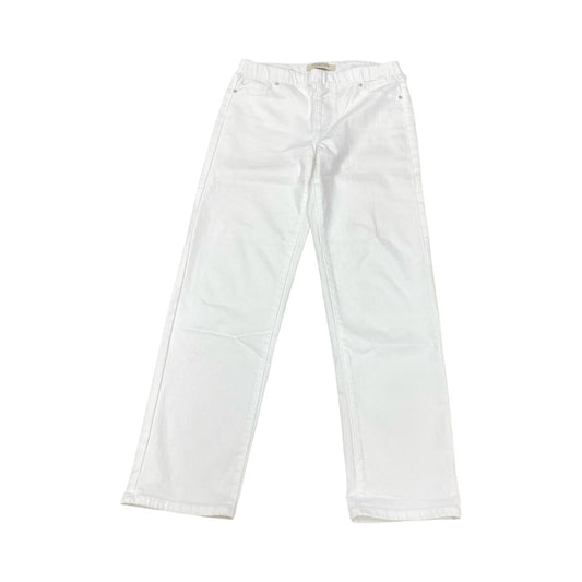 Jeans Straight By Liverpool In White Denim, Size:6