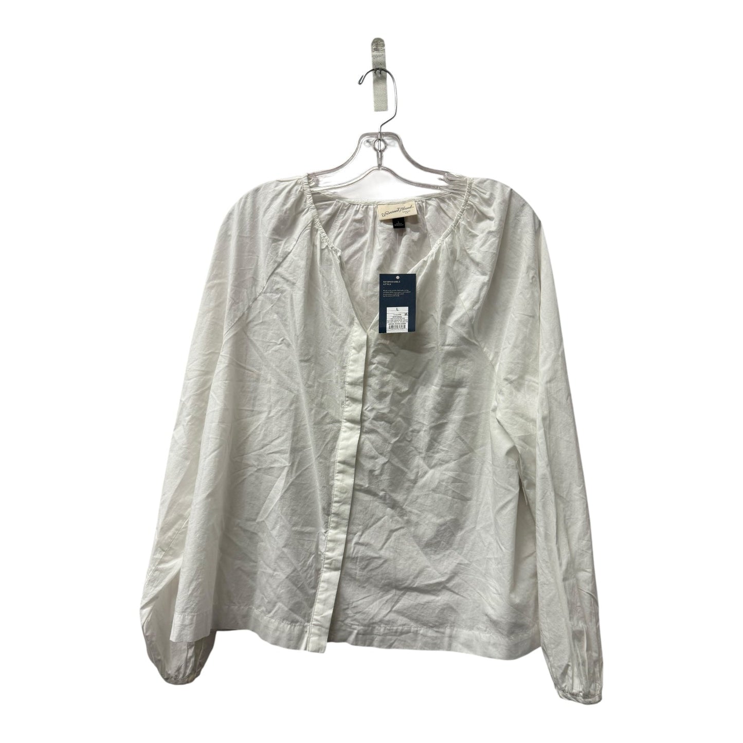 Top Ls By Universal Thread In White, Size:L