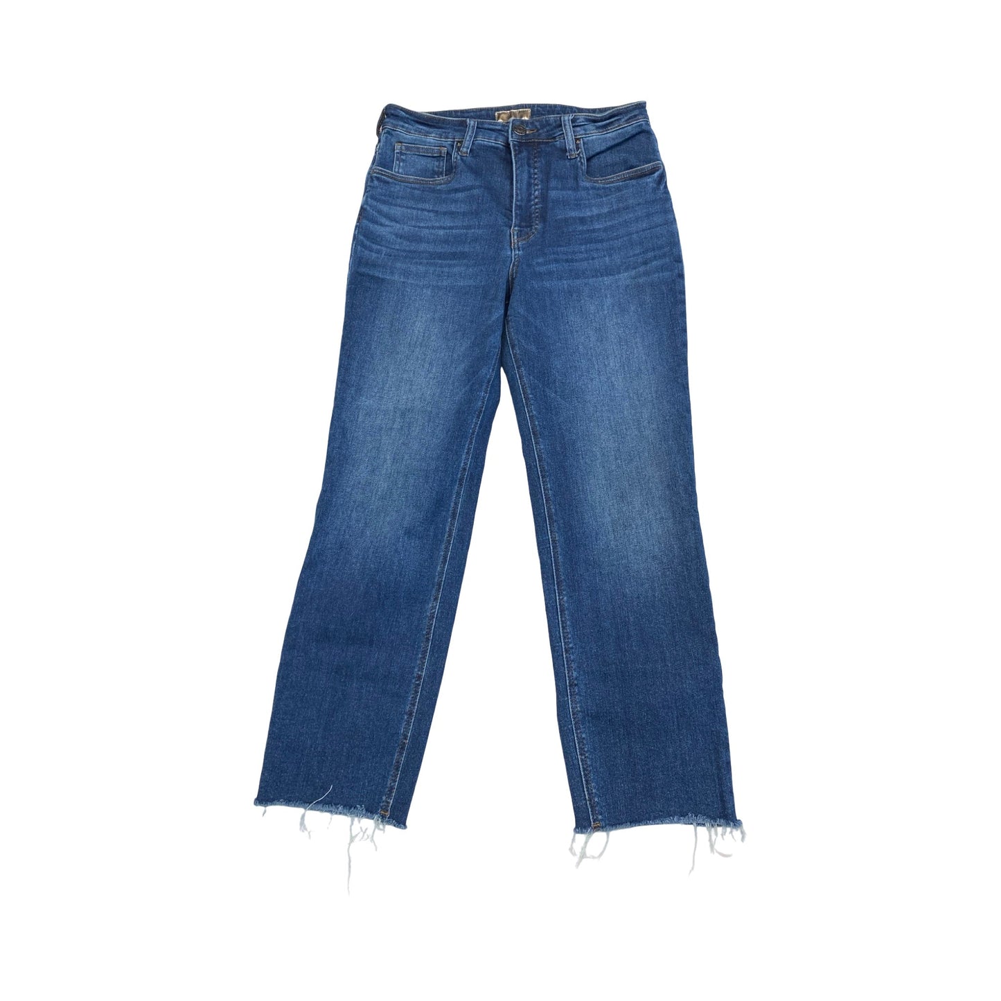 Jeans Straight By Kut In Blue Denim, Size:10