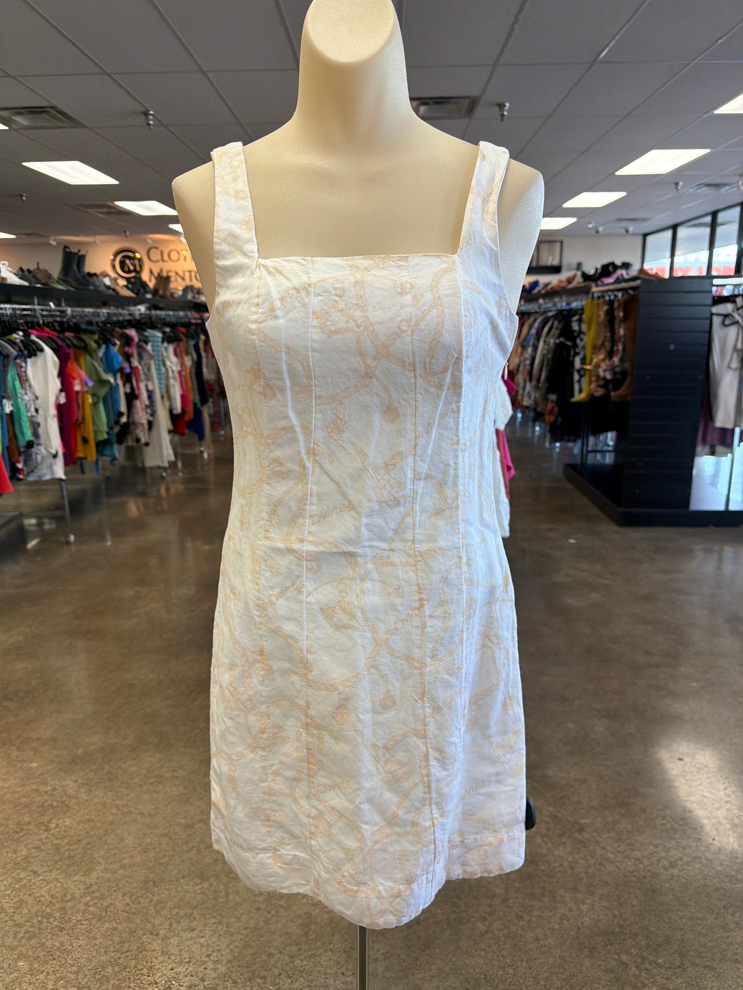 Dress Casual Short By Vineyard Vines In Cream & White, Size:0