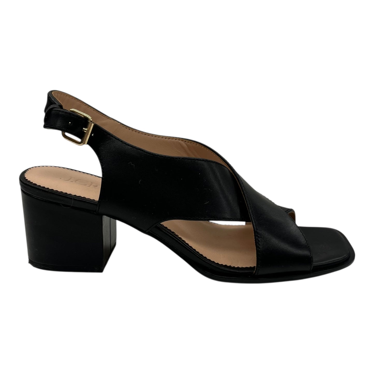 Sandals Heels Block By J. Crew In Black, Size:7.5