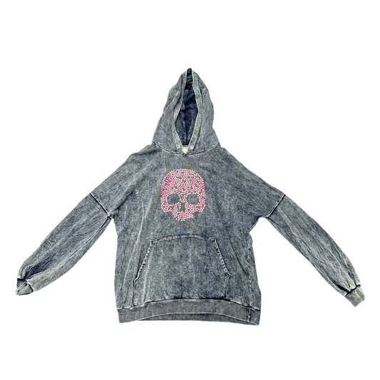 Sweatshirt Hoodie By Lauren Moshi In Blue Denim, Size: Xl