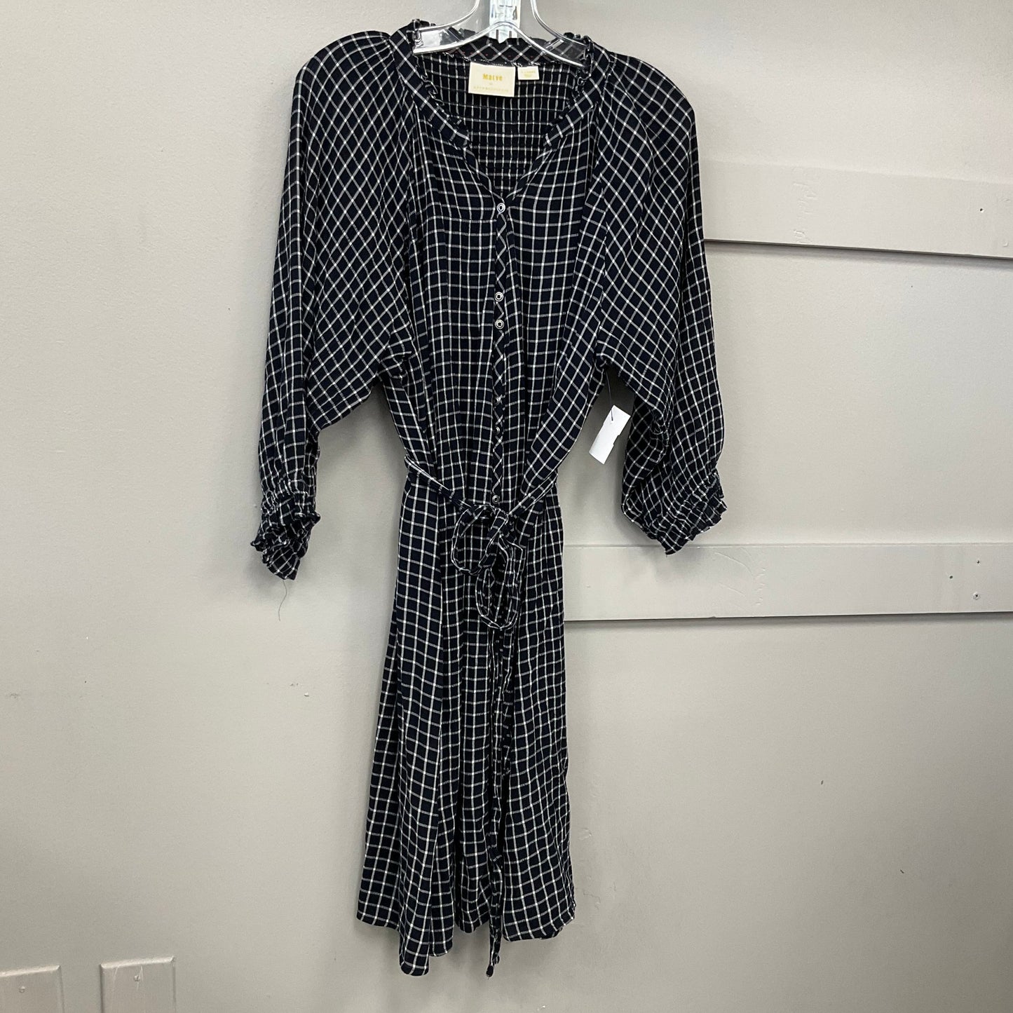Dress Casual Midi By Maeve In Plaid Pattern, Size:Xl