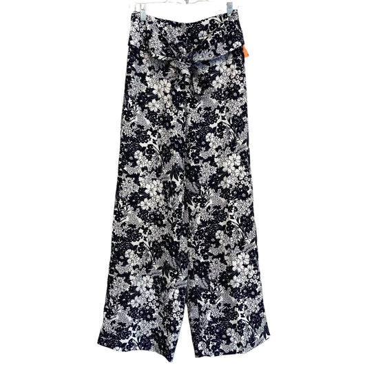 Pants Wide Leg By Ann Taylor In Blue & White, Size:0