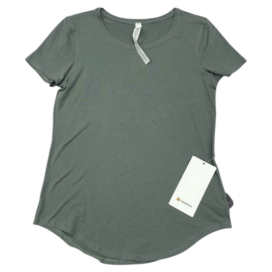 Athletic Top Ss By Lululemon In Green, Size:2