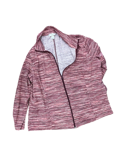 Jacket Other By Cj Banks In Pink & Purple, Size:1X