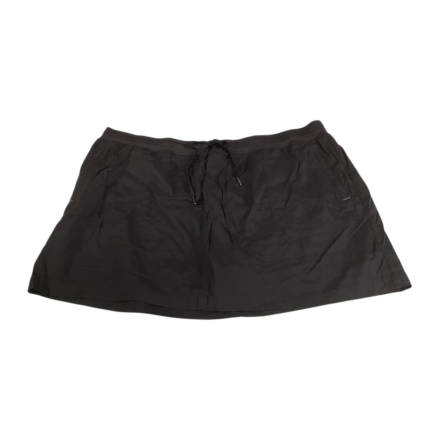 Skort By L.L. Bean In Black, Size:3X