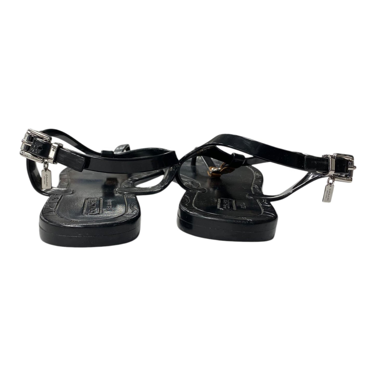 Sandals Designer By Coach In Black, Size:7