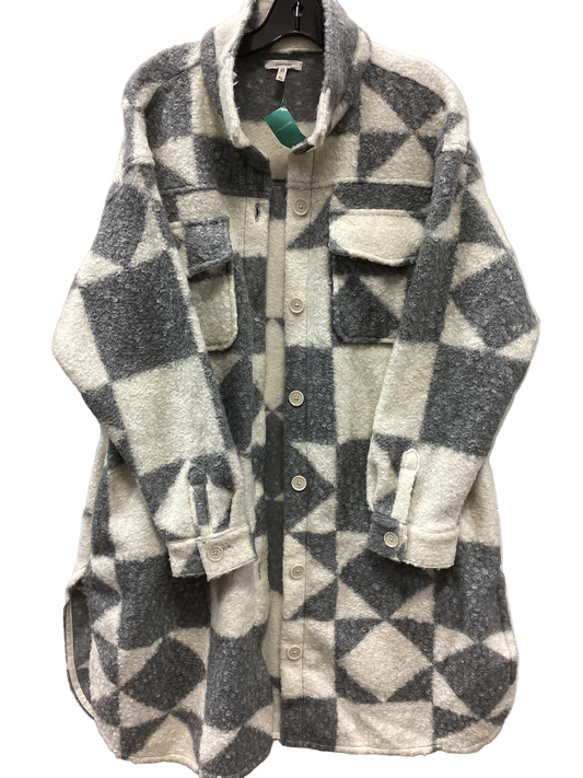 Jacket Fleece By Maurices In Grey & White, Size:Xl